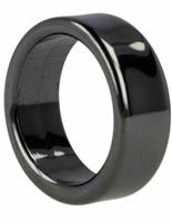 Hematiet Ring Maat 20 Breedte 8 mm Magnetisch Mogelijk - thumbnail