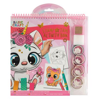 Creative Craft Group Stempel en tape activiteitenboek - eenhoorn