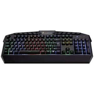 Verbatim SureFire KingPin RGB Gaming Multimedia Keyboard Gaming-toetsenbord Kabelgebonden QWERTY, Nordic Zwart Verlicht