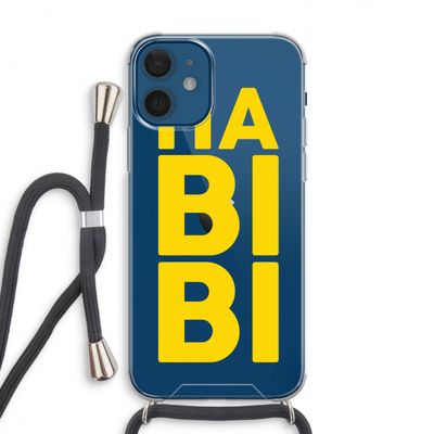 Habibi Blue: iPhone 12 Transparant Hoesje met koord