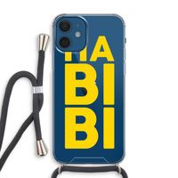 Habibi Blue: iPhone 12 Transparant Hoesje met koord