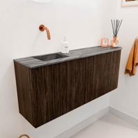 Toiletmeubel Mondiaz Joya Dlux | 101.6 cm | Meubelkleur Walnut | Faye wastafel Sombra Wasbak Links | Zonder kraangat(en) Toiletmeubel Mondiaz Joya Dlux | 101.6 cm | Meubelkleur Walnut | Faye wastafel Sombra Wasbak Links | Zonder kraangat(en)