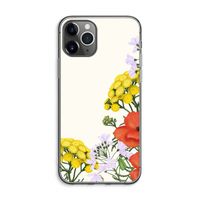 Wilde bloemen: iPhone 11 Pro Max Transparant Hoesje