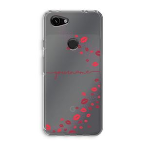Kusjes: Google Pixel 3a Transparant Hoesje