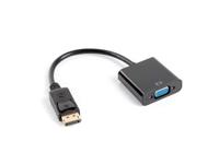 Lanberg AD-0002-BK video kabel adapter 0,2 m VGA (D-Sub) DisplayPort Zwart