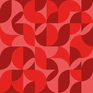 Rood retro Vinyl tapijt woonkamer