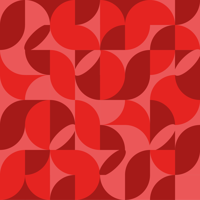 Rood retro Vinyl tapijt woonkamer