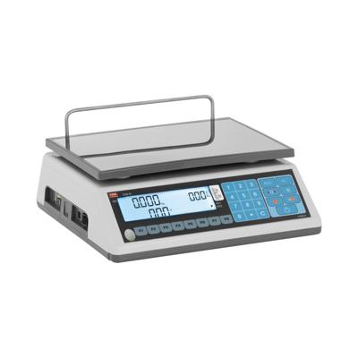 Prijsweegschaal - geijkt - 6 kg / 2 g - 15 kg / 5 g - 23 x 30 cm - LCD