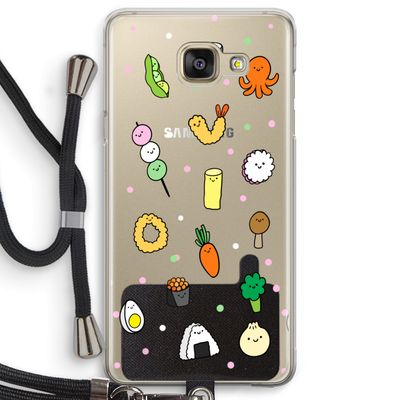 Happy bento friends: Samsung Galaxy A5 (2016) Transparant Hoesje met koord