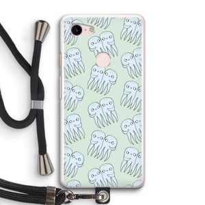 Octopussen: Pixel 3 Transparant Hoesje met koord