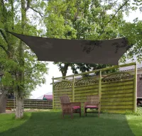 Eurotrail Sun Shade Vierkant,in handige draagtas 3,6x3,6x3,6m