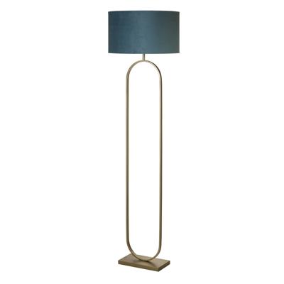 Searchlight VloerlampModish brons met groen blauwe kap - EU95102TE