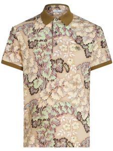 ETRO polo en coton à fleurs - Tons neutres