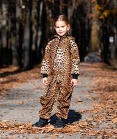Waterproof Softshell Overall Comfy Leopard Print Jumpsuit