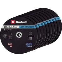Einhell 711524 Doorslijpschijfset 230 mm 10 stuk(s) Metaal, RVS, Staal, Blik