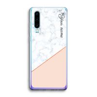 Marmer in stijl: Huawei P30 Transparant Hoesje