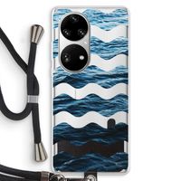 Oceaan: Huawei P50 Pro Transparant Hoesje met koord