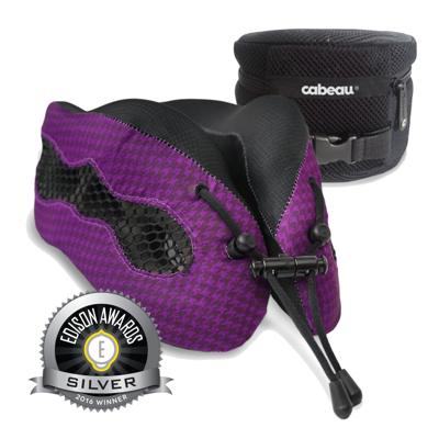 Cabeau Cool Evolution - Ademend Nekkussen met Reisetui - Purple
