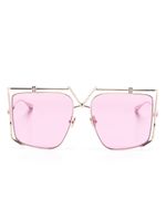 Valentino Eyewear lunettes de soleil oversize V-Light - Rose