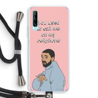 Hotline bling: Huawei P Smart Pro Transparant Hoesje met koord