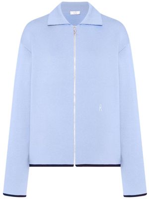 Rosetta Getty x Violet Getty cardigan à logo brodé - Bleu