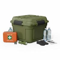 Nood Pakket opberg box kist - waterdicht - kunststof - 60 x 53 x 43 cm - 90 liter