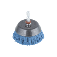 Wolfcraft Nylon-komborstel | Blauw | 6-kant schacht | Ø65mm | 1 stuk - 2729000