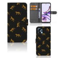Telefoonhoesje | Met pasjeshouder | voor Motorola Moto G13 | G23 Leopards
