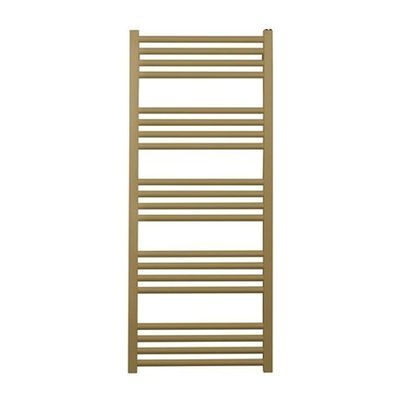 Crosswater MPRO handdoekradiator - 114x48cm - 447 watt - geborsteld messing (goud) MP48X1140F