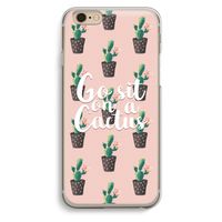Cactus quote: iPhone 6 / 6S Transparant Hoesje