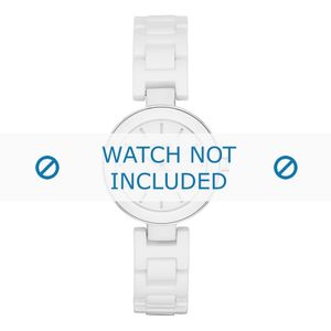 DKNY horlogeband NY2354 Keramiek Wit 8mm
