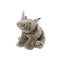 Nature Planet pluche Afrikaanse Neushoorn - knuffel - 22 cm - Dieren knuffels