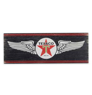 Texaco Logo Vintage-look Houten Wandbord - 58 x 21cm