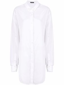 Ann Demeulemeester chemise à coupe mi-longue - Blanc