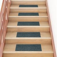 VidaXL Trapmatten zelfklevend 15 stuks 60x25 cm groen rechthoekig