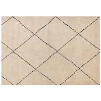 Beliani-MUTKI -Shaggy vloerkleed-Beige-160 x 230 cm-Polyester