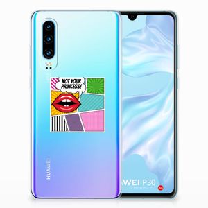 Huawei P30 Silicone Back Cover Popart Princess