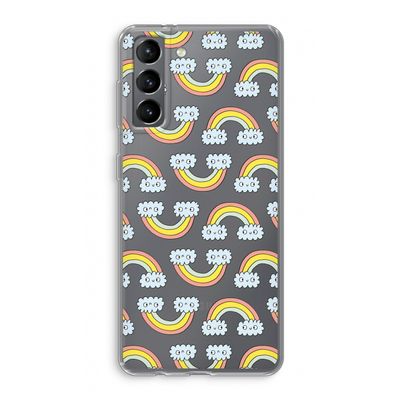 Regenboog: Samsung Galaxy S21 Transparant Hoesje