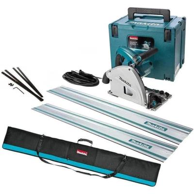 Makita SP6000J1X2 Invalcirkelzaag 230V in Mbox + 2x Geleiderail 1500mm + Foudraal + Koppelstripset