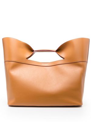 Alexander McQueen sac à main The Bow en cuir - Marron