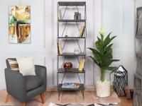 Boekenkast BARIBA 46 cm antraciet