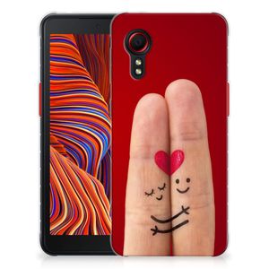 Samsung Galaxy Xcover 5 Silicone Back Cover Liefde - Origineel Romantisch Cadeau