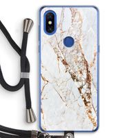 Goud marmer: Xiaomi Mi Mix 3 Transparant Hoesje met koord