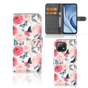 Xiaomi 11 Lite 5G NE | Mi 11 Lite Hoesje Butterfly Roses