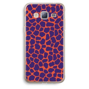 Purple Giraffe: Samsung Galaxy J3 (2016) Transparant Hoesje