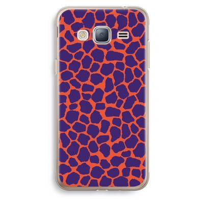 Purple Giraffe: Samsung Galaxy J3 (2016) Transparant Hoesje