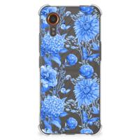Case voor Samsung Galaxy Xcover 7 Flowers Blue