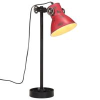 VidaXL Bureaulamp 25 w e27 15x15x55 cm verweerd rood