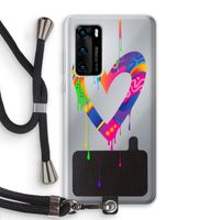 Melts My Heart: Huawei P40 Transparant Hoesje met koord