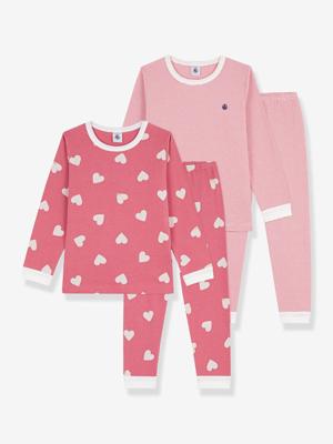 Set van 2 pyjama's katoen PETIT BATEAU wit